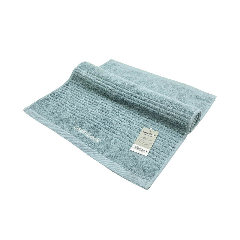 Khăn Lau Tóc Cotton Locknlock - 40X80 Cm - 5 Màu (Be, Xanh, Xám, Hồng, Xanh da trời) - ETM002 image number null